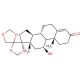 11β-Hydroxy-17,20:20,21-bis(methylenedioxy)pregn-4-en-3-one (CAS 807-05-6) - chemical structure image