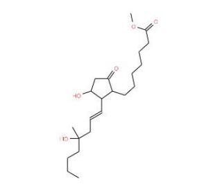 11&beta;-Misoprostol (CAS 58717-36-5) - chemical structure image