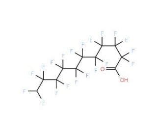 11H-Perfluoroundecanoic acid (CAS 1765-48-6) - chemical structure image