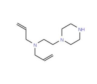 1[2-(Diallylamino-ethyl]-piperazine (CAS 199475-35-9) - chemical structure image