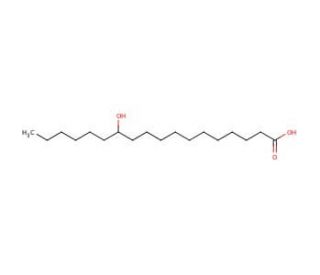 12-Hydroxyoctadecanoic acid (CAS 106-14-9) - chemical structure image