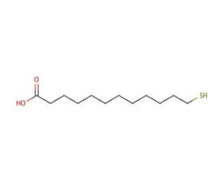 12-Mercaptododecanoic acid (CAS 82001-53-4) - chemical structure image