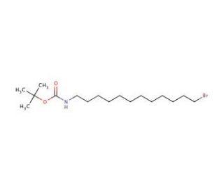 12-(t-Boc-amino)-1-dodecyl Bromide (CAS 887353-35-7) - chemical structure image
