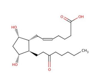 13,14-Dihydro-15-keto-prostaglandin F2&alpha; (CAS 27376-76-7) - chemical structure image