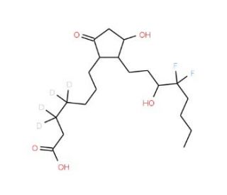 13,14-dihydro-15(R,S)-hydroxy-16,16-difluoro Prostaglandin E<sub>1</sub>-d4 - chemical structure image