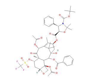 13-{[(3-tert-Butyloxycarbonyl)-2,2-dimethyl-4S-phenyl-1,3-oxazolidin-5R-yl]formyl}-7-O-((trifluoromethyl)sulfonyl]oxy) Baccat