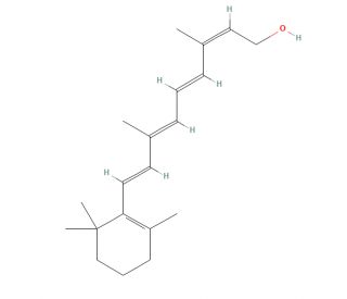 13-cis-Retinol (CAS 2052-63-3) - chemical structure image