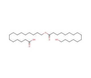 14-Carboxytetradecyl 15-hydroxypentadecanoate (CAS 78651-85-1) - chemical structure image