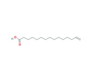 14-Pentadecenoic acid (CAS 17351-34-7) - chemical structure image