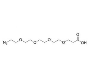 15-Azido-4,7,10,13-tetraoxapentadecanoic acid - chemical structure image