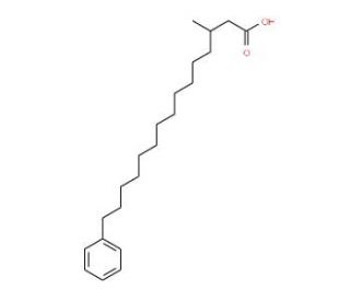 15-Phenyl-3-methylpentadecanoic acid (CAS 116754-80-4) - chemical structure image