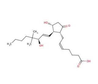16,16-Dimethyl-prostaglandin E<sub>2</sub> (CAS 39746-25-3) - chemical structure image