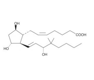 16,16-dimethyl Prostaglandin F2&beta; (CAS 59769-89-0) - chemical structure image