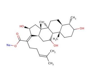 16-Deacetyl Fusidic Acid Sodium Salt (CAS 55601-53-1) - chemical structure image