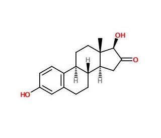 16-Keto-17-&beta;-estradiol (CAS 566-75-6) - chemical structure image