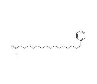 16-Phenylhexadecanoic acid (CAS 19629-78-8) - chemical structure image