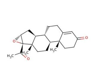 16&alpha;,17&alpha;-Epoxyprogesterone (CAS 1097-51-4) - chemical structure image
