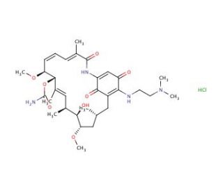 17-DMAG, Hydrochloride Salt (CAS 467214-21-7) - chemical structure image
