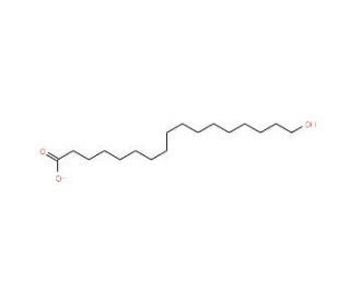 17-Hydroxyheptadecanoic acid (CAS 13099-34-8) - chemical structure image