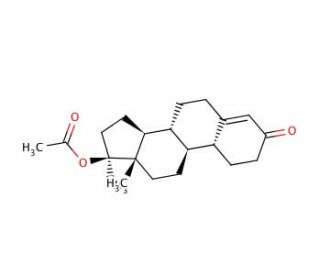 17-O-Acetyl Normethandrone (CAS 36083-56-4) - chemical structure image
