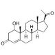 17a-Hydroxyprogesterone (CAS 68-96-2) - chemical structure image