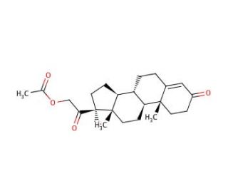 17&alpha;-Hydroxy-11-deoxycorticosterone-21-acetate (CAS 640-87-9) - chemical structure image