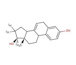 17&beta;-Dihydro Equilin-16,16,17-d3 (CAS 350820-03-0) - chemical structure image