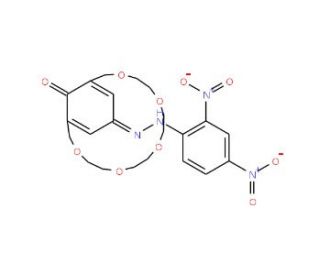18-Crown-5 [4-(2,4-Dinitrophenylazo)phenol] (CAS 81238-58-6) - chemical structure image