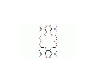 (&plus;)-(18-Crown-6)-2,3,11,12-tetracarboxamide (CAS 57207-22-4) - chemical structure image