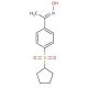 (1E)-1-[4-(cyclopentylsulfonyl)phenyl]ethanone oxime - chemical structure image