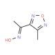 (1E)-1-(4-methyl-1,2,5-oxadiazol-3-yl)ethanone oxime - chemical structure image