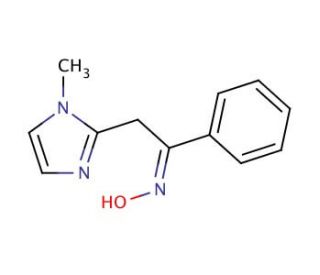 (1E)-2-(1-methyl-1H-imidazol-2-yl)-1-phenylethanone oxime - chemical structure image