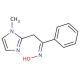 (1E)-2-(1-methyl-1H-imidazol-2-yl)-1-phenylethanone oxime - chemical structure image