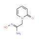 (1E)-N′-hydroxy-2-(2-oxopyridin-1(2H)-yl)ethanimidamide - chemical structure image