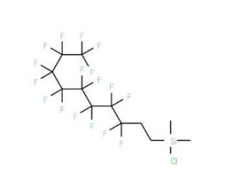 1H,1H,2H,2H-Perfluorodecyldimethylchlorosilane (CAS 74612-30-9) - chemical structure image