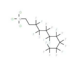 1H,1H,2H,2H-Perfluorodecyltrichlorosilane (CAS 78560-44-8) - chemical structure image