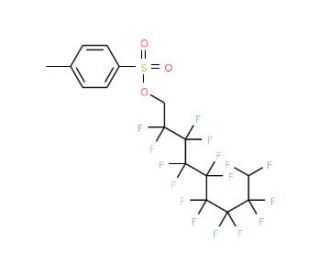 1H,1H,9H-Perfluorononyl (4-methylphenyl)sulphonate (CAS 864-23-3) - chemical structure image