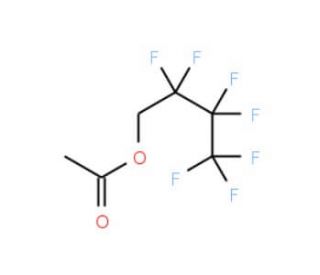 1H,1H-Heptafluorobutyl acetate (CAS 356-06-9) - chemical structure image