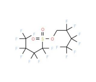 1H,1H-Heptafluorobutyl nonafluorobutanesulfonate (CAS 52700-35-3) - chemical structure image
