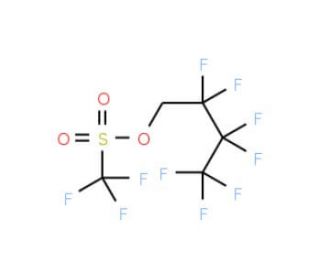 1H,1H-Heptafluorobutyl triflate (CAS 6401-01-0) - chemical structure image