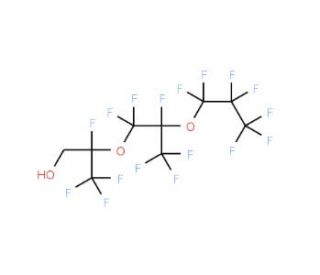 1H,1H-Perfluoro(2,5-dimethyl-3,6-dioxanonan-1-ol) (CAS 14548-74-4) - chemical structure image