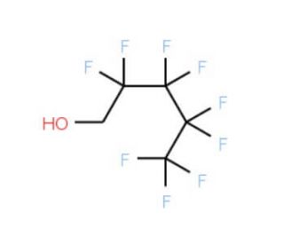 1H,1H-perfluoropentan-1-ol (CAS 355-28-2) - chemical structure image