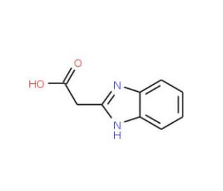 (1H-Benzoimidazol-2-yl)acetic acid (CAS 13570-08-6) - chemical structure image