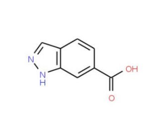 1H-Indazole-6-carboxylic acid (CAS 704-91-6) - chemical structure image