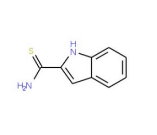 1H-Indole-2-carbothioic acid amide (CAS 63071-71-6) - chemical structure image