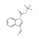 1H-Indole-3-carboxaldehyde, N-BOC protected (CAS 57476-50-3) - chemical structure image