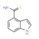 1H-Indole-4-carbothioic acid amide (CAS 885272-40-2) - chemical structure image