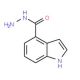 1H-Indole-4-carboxylic acid hydrazide (CAS 885272-22-0) - chemical structure image