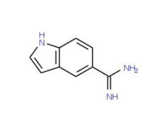 1H-Indole-5-carboxamidine (CAS 71889-75-3) - chemical structure image