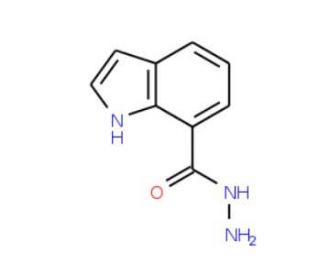 1H-Indole-7-carbohydrazide (CAS 321309-24-4) - chemical structure image